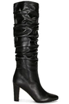 MANOLO BLAHNIK LEATHER CALASSOHI 90 BOOT