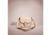 Coach Restored Beat Saddle Bag In Brass/ivory