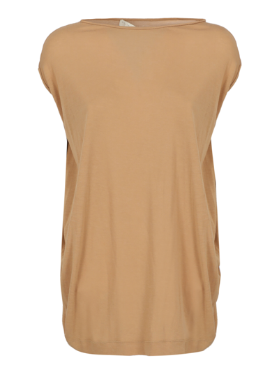Pre-owned Stella Mccartney Women's T-shirts And Top -  - In Camel Color Fabric