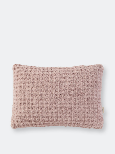 Sunday Citizen Snug Waffle Mini Pillow In Pink