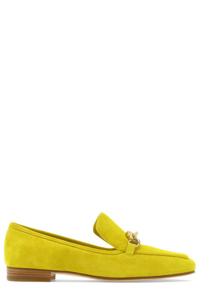 Tory Burch Jessa Suede Loafers In Yellow
