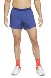 Nike Men's Dri-fit Adv Aeroswift 4" Brief-lined Racing Shorts In Blue