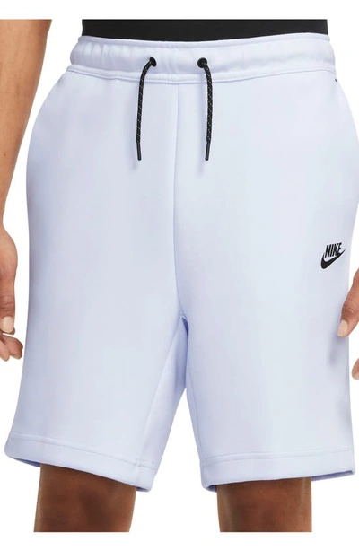 Nike Sportswear Tech Fleece Shorts In Football Grey/black