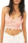 Free People Intimately Fp Ilektra Lace Bralette In Coral