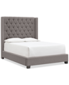 FURNITURE MONROE II UPHOLSTERED CALIFORNIA KING BED, CREATED FOR MACY'S