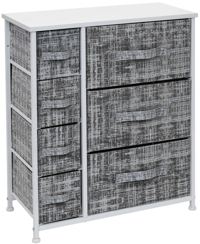 Sorbus 7-drawers Chest Dresser In Gray,white