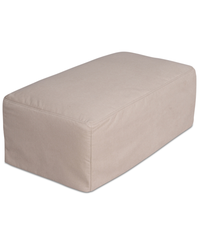 Furniture Brenalee Performance Slipcover Replacement - Ottoman In Fawn Tan
