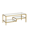 Hudson & Canal Lovett 54" Coffee Table In Brass