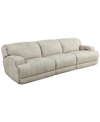 FURNITURE SEBASTON 3-PC. FABRIC SOFA WITH 3 POWER MOTION RECLINERS, CREATED FOR MACY'S