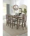 MACY'S CLOSEOUT! MAX MEADOWS LAMINATE COUNTER HEIGHT DINING 7-PC SET (RECTANGULAR TABLE + 6 CHAIRS)
