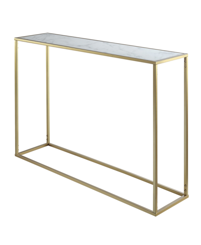 Convenience Concepts Gold Coast Console Table In Gold-tone