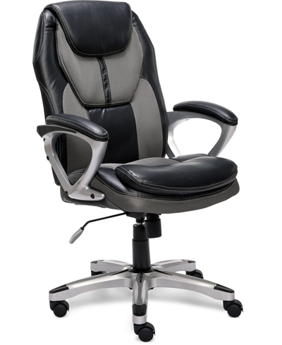 Serta Works Executive Office Chair In Black And Gray