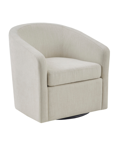 Martha Stewart Collection Amber Swivel Chair In Ivory