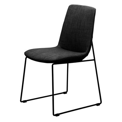 Moe's Home Collection Ruth Dining Chair Black-set Of Two