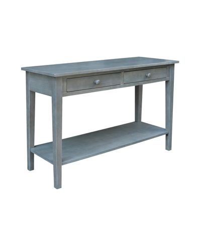 International Concepts Spencer Console-server Table In Antique Washed Heather Gray