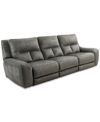 FURNITURE CLOSEOUT! TERRINE 3-PC. FABRIC SOFA WITH 3 POWER MOTION RECLINERS, CREATED FOR MACY'S