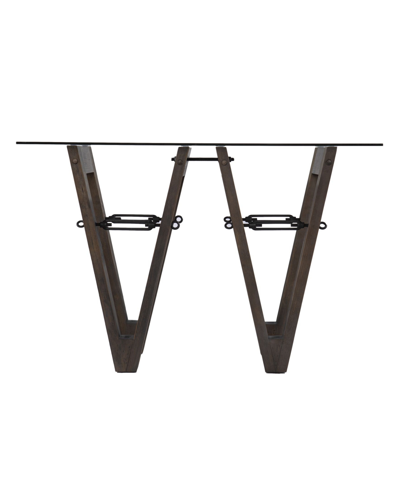 Southern Enterprises Garto Reclaimed Wood Console Table In Brown And Black Finish