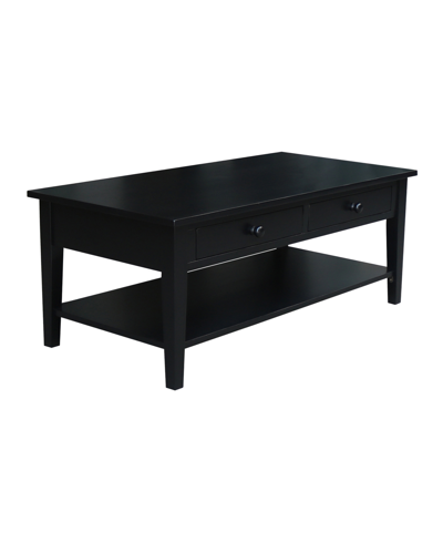International Concepts Spencer Coffee Table In Black