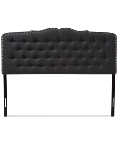 Furniture Vanden Queen Headboard In Dark Grey