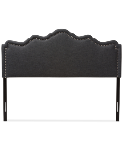 Furniture Barrer Full Headboard In Dark Grey