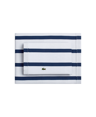 Lacoste Home Archive Sheet Set, California King In Medieval Blue