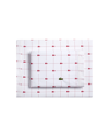 Lacoste Home Slice 100% Cotton Percale 4-pc. Sheet Set, California King In Baroque Rose
