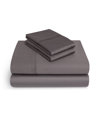 Vivendi 4 Piece Sheet Set, Queen In Charcoal