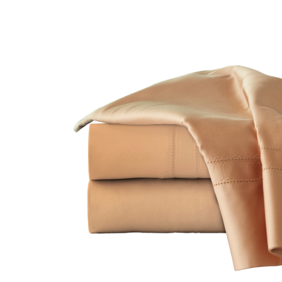 Pointehaven Solid 620 Thread Count Cotton Pillowcase Pair, King In Iced Coffee