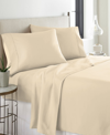 Pointehaven Heavy Weight Cotton Flannel Sheet Set, Full In Linen