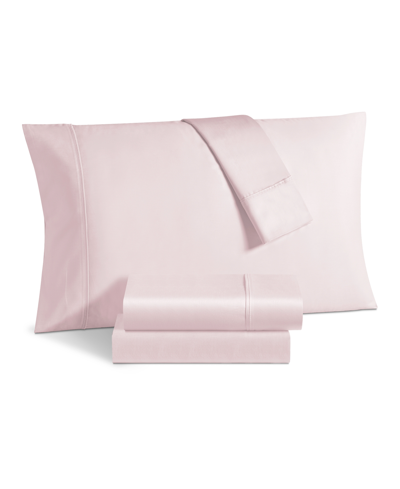 Sunham Ashford Solid 1500 Thread Count 4 Pc. Sheet Set, California King In Blush