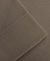Sleep Philosophy True North By  Micro Fleece 4-pc King Sheet Set Bedding In Brown