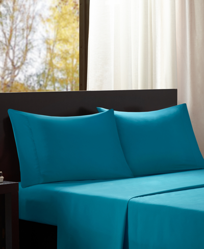 Intelligent Design Microfiber 4-pc King Sheet Set Bedding In Teal