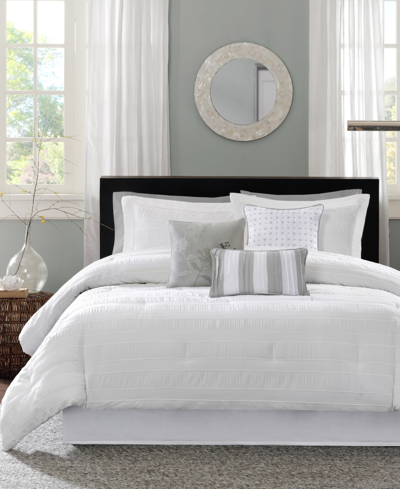 Madison Park Hampton 7-pc. Queen Comforter Set Bedding In White