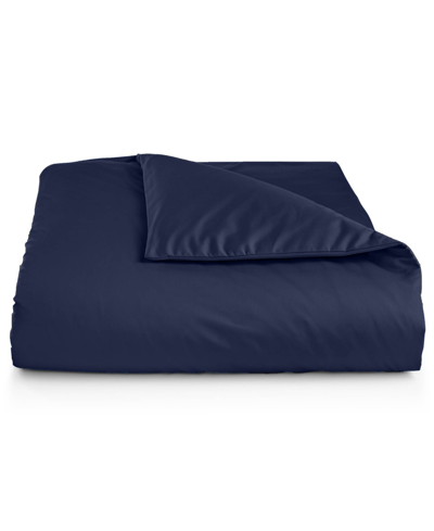 Charter Club Damask 550 Thread Count 100% Cotton 2-pc. Duvet Cover Set, Twin, Created For Macy's Bedding In Navy Peony