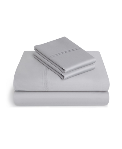 Vivendi 4 Piece Sheet Set, Queen In Platinum