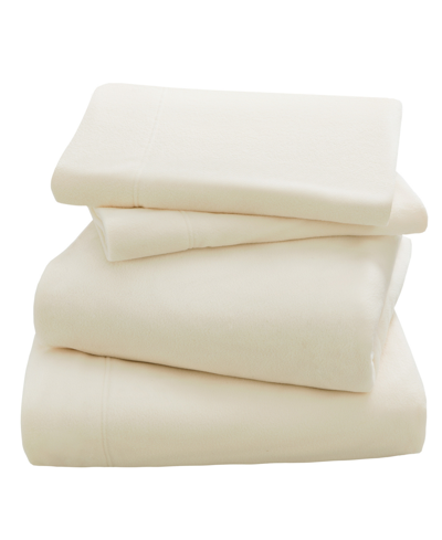 Jla Home Peak Performance 3m Scotchgard Micro Fleece 3-pc Twin Sheet Set Bedding In Ivory