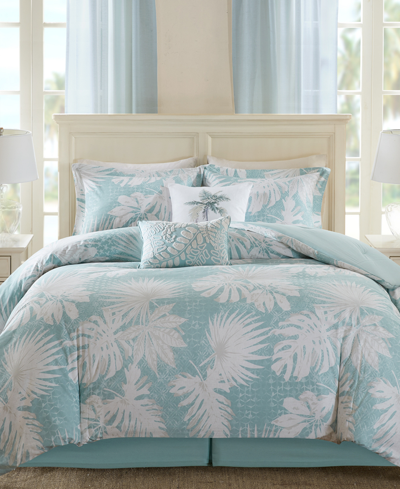 Harbor House Palm Grove 6-pc. Botanical Print Full Comforter Set Bedding In Blue