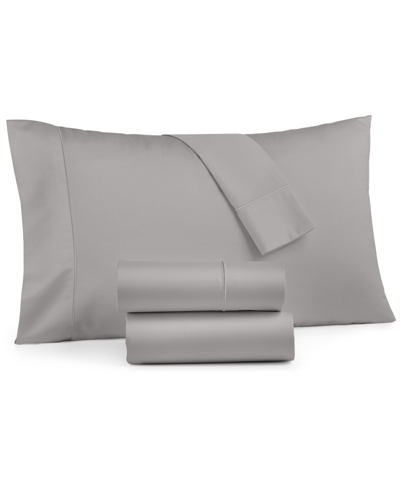 Charter Club Sleep Luxe 800 Thread Count 100% Cotton 4-pc. Sheet Set, California King, Created For Macy's In Charcoal