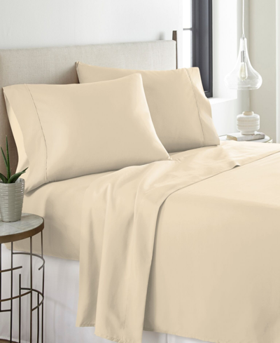 Pointehaven Heavy Weight Cotton Flannel Twin Sheet Set Bedding In Linen