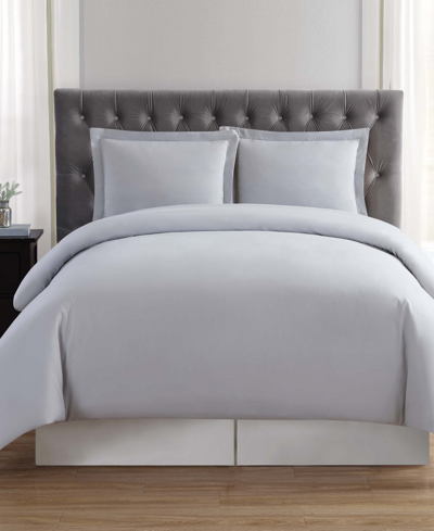 Truly Soft Everyday Duvet Cover Set, Full/queen In Silver Grey