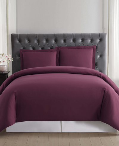 Truly Soft Everyday King Duvet Set Bedding In Burgundy