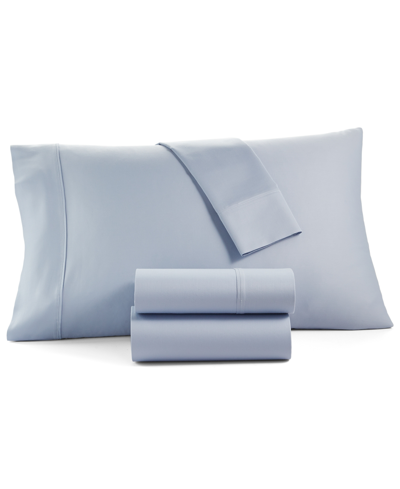 Tranquil Home Willow 1200-thread Count 4-pc. Full Sheet Set, Created For Macy's In Light Blue