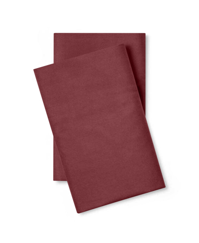 Pillow Gal Classic Cool Crisp 2 Piece Pillowcase Set, King/california King In Plum