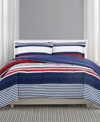 PEM AMERICA RED, WHITE AND BLUE 3-PC. FULL/QUEEN COMFORTER SET, CREATED FOR MACY'S BEDDING