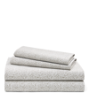 Ralph Lauren Spencer Leaf Sheet Set, Queen In Stone Grey Leaf