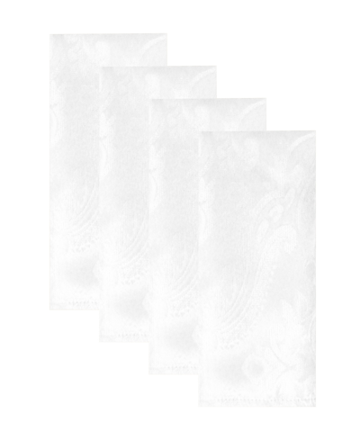 Elrene Caiden Elegance Damask Napkin, Set Of 4 In Taupe