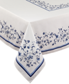 AVANTI PORTMEIRION BLUE PORTOFINO 60" X 84" TABLECLOTH