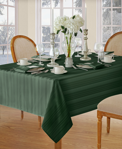 Elrene Denley Stripe 60" X102" Tablecloth In Hunter