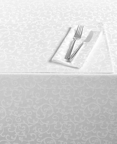 Lenox Opal Innocence Oblong 60" X 84" Tablecloth In White