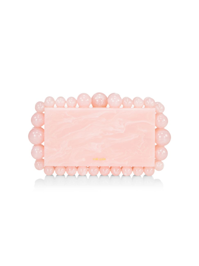 Cult Gaia Eos Pearly Acrylic Clutch Bag In Pink